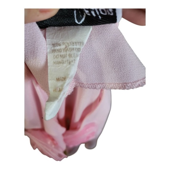 Hosanna Designer Design Pink Clip Sheer Cardigan Vintage Womens Size M - Picture 5 of 8